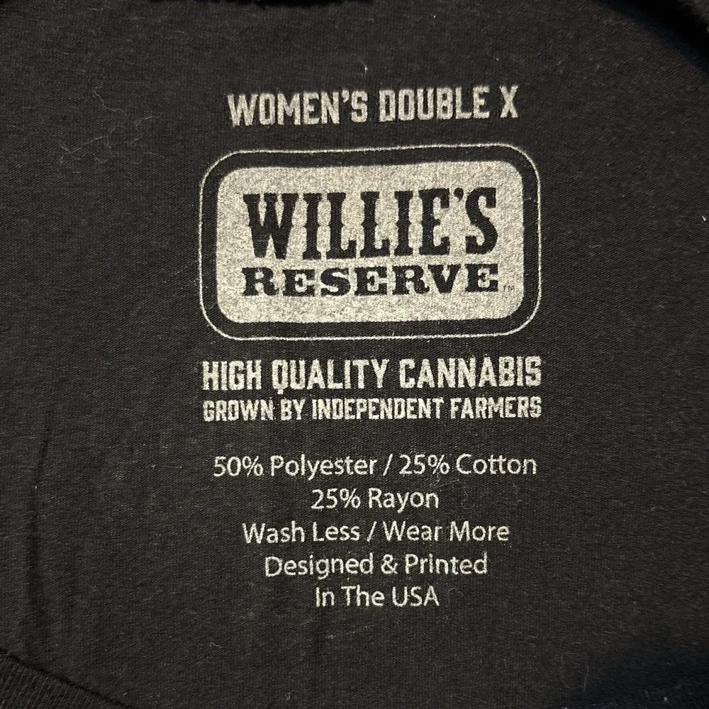 Willie's Reserve Black Short Sleeve Tee - Picture 2 of 3